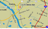 Photo of Map of Trenton, NJ Area
